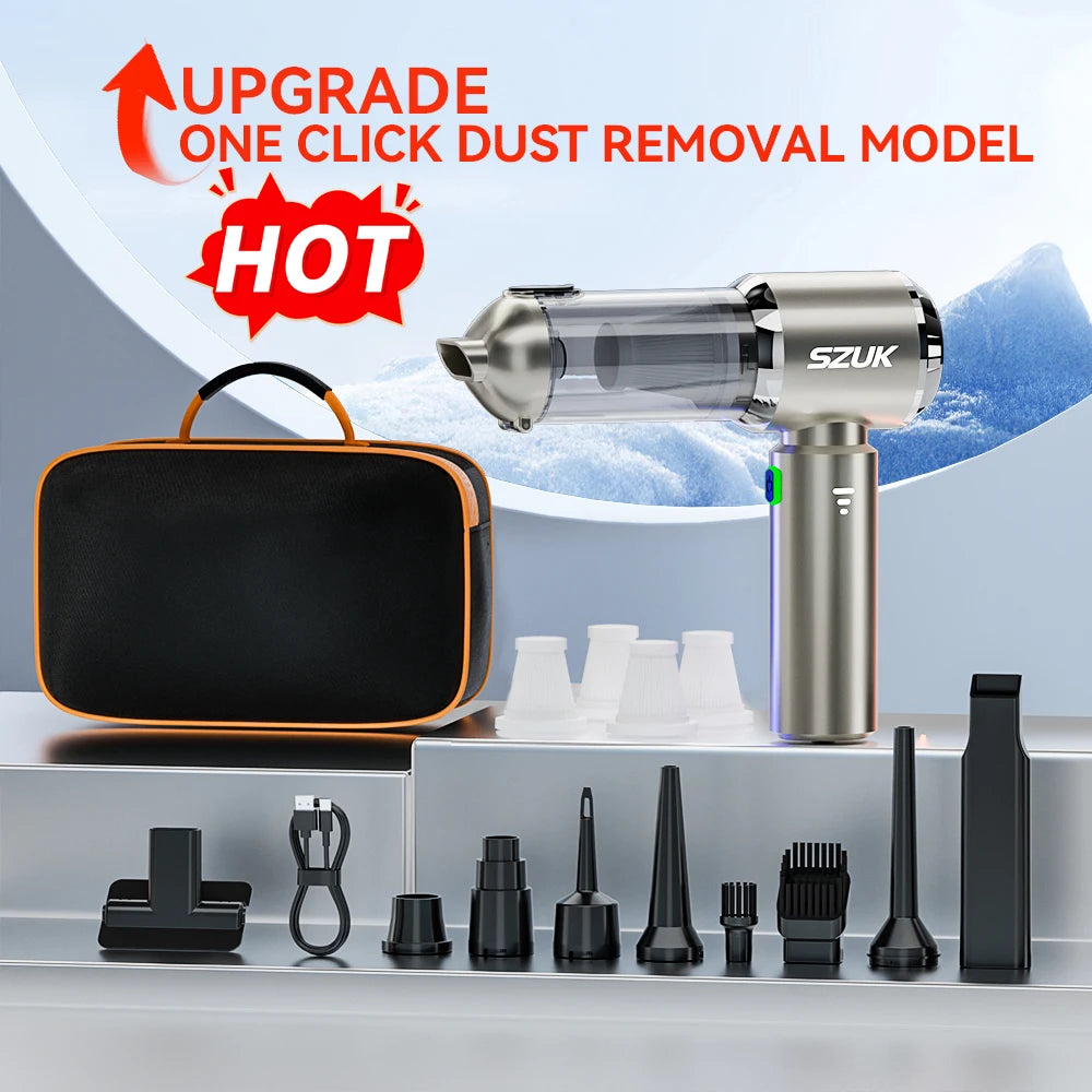 C012MAX 985000PA Car Vacuum Cleaner Portable Handheld Mini Vacuum Cleaner Cordless Powerful Car Cleaner Home Appliance