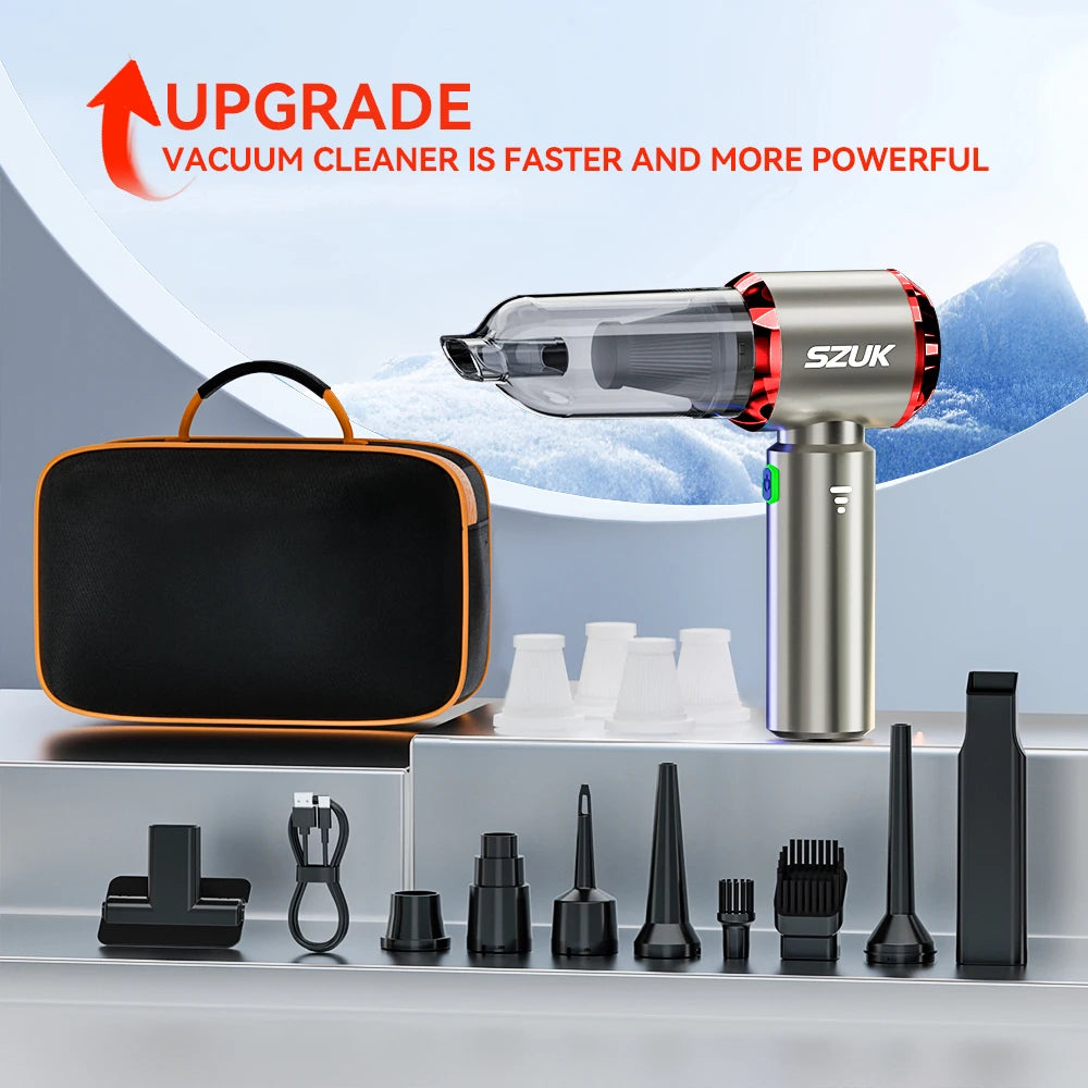 C012MAX 985000PA Car Vacuum Cleaner Portable Handheld Mini Vacuum Cleaner Cordless Powerful Car Cleaner Home Appliance